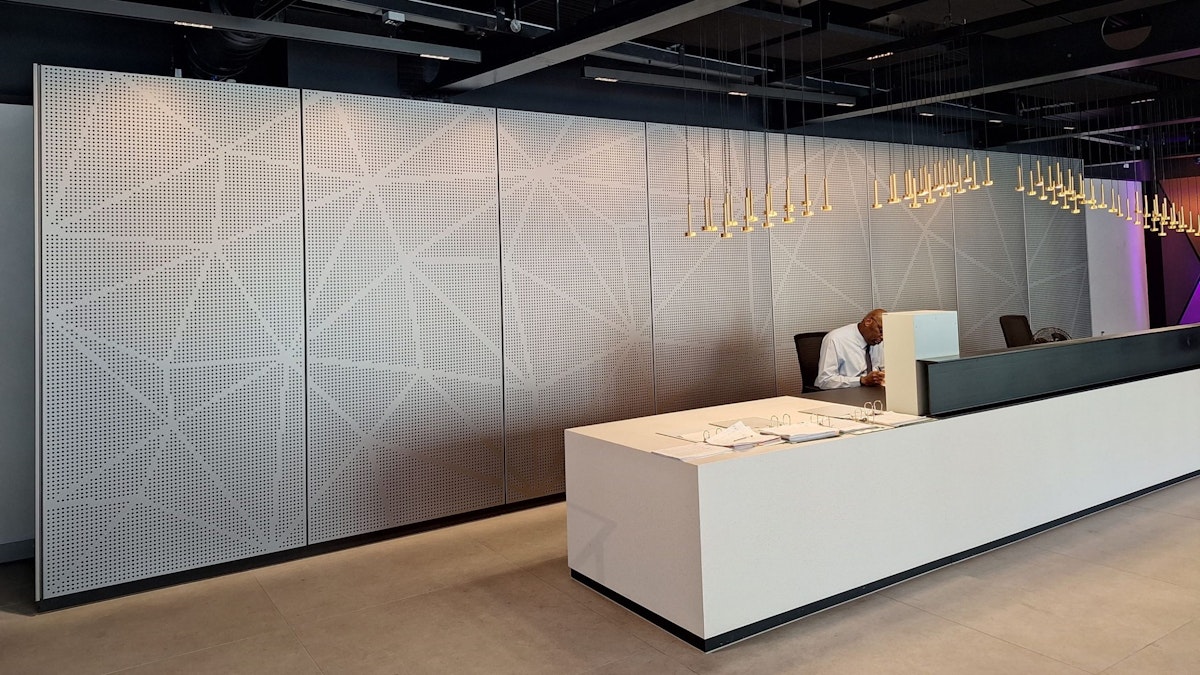 Reception Desk Backer