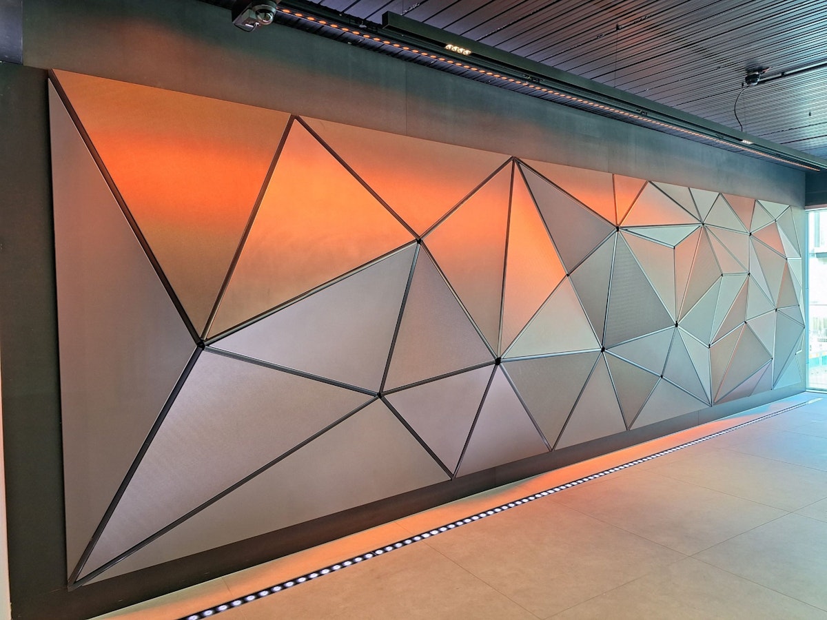Triangulated Feature Wall