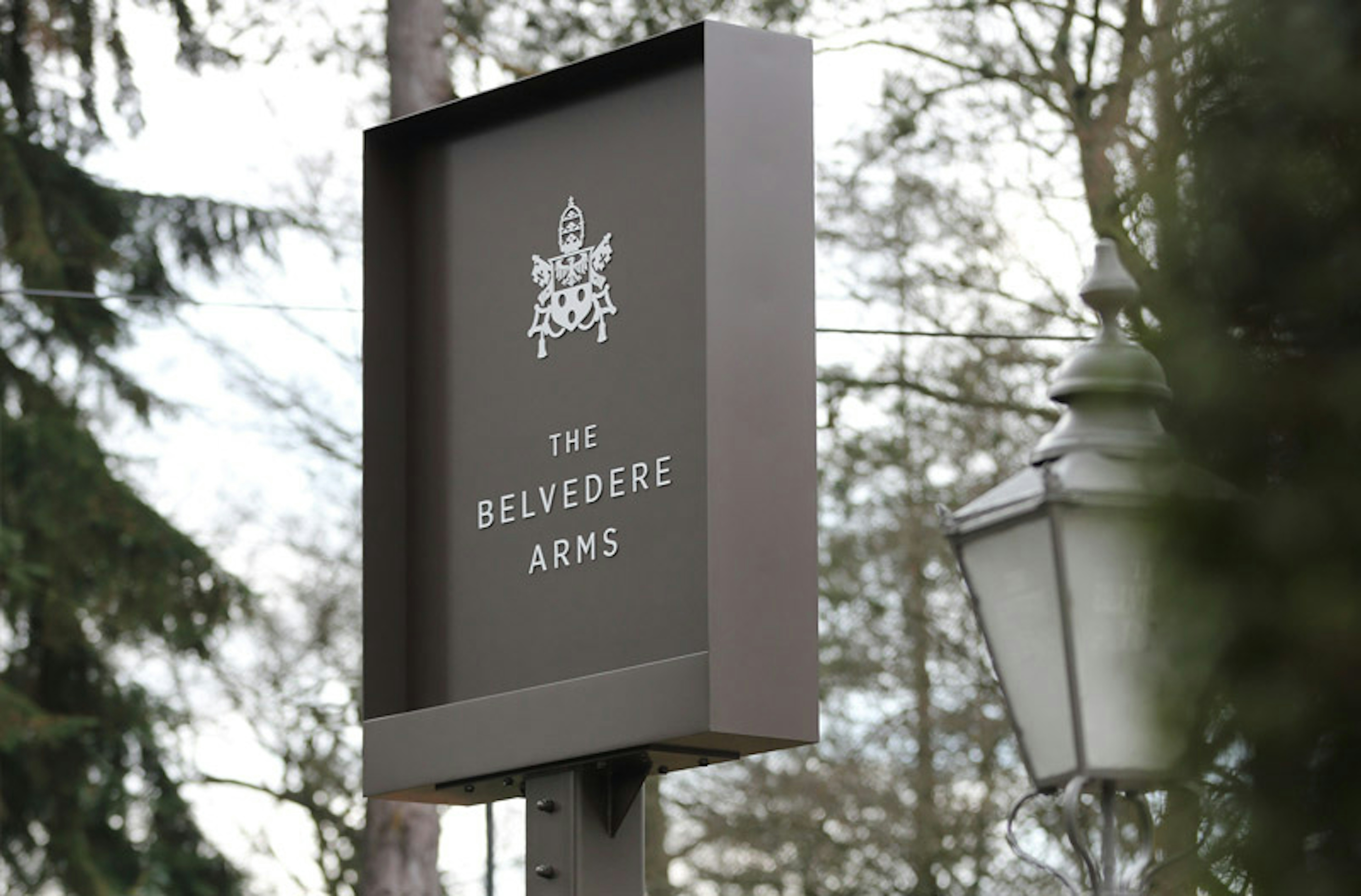 Pub Post mounted signage