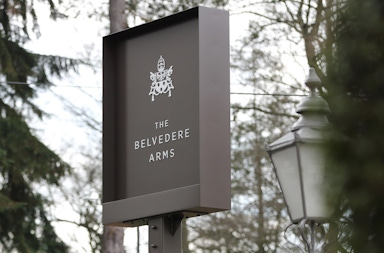 Pub Post mounted signage