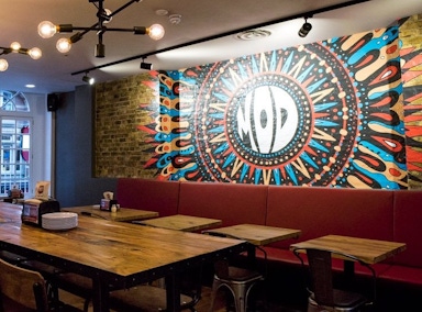 Mod pizza wall graphics