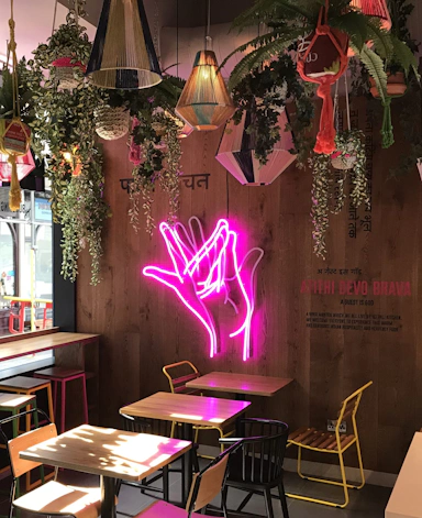 Pali faux neon signage