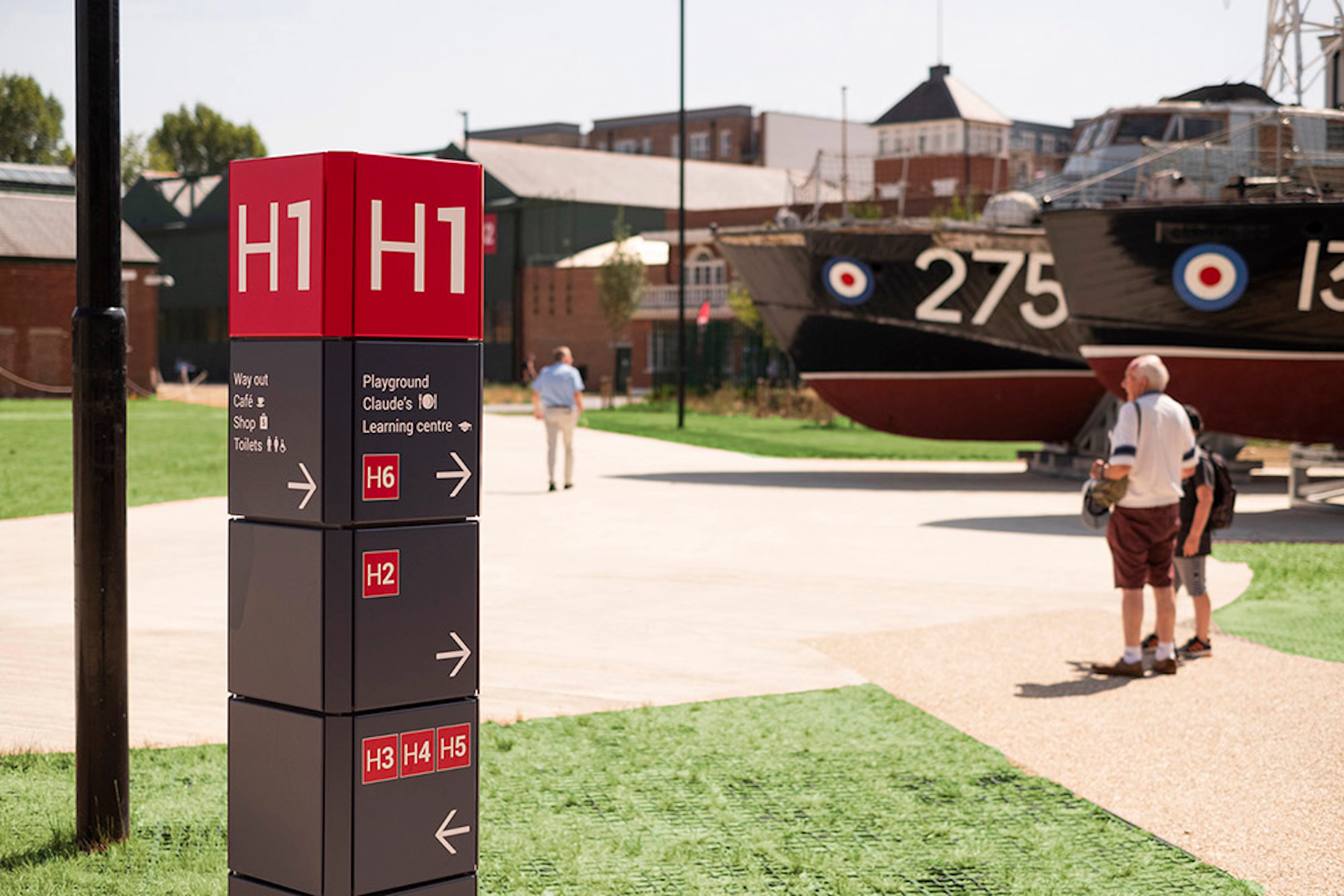 RAF Museum signature totems & monoliths