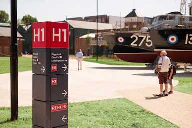 RAF Museum signature totems & monoliths