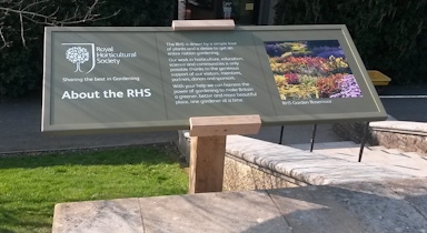RHS Post mounted signage