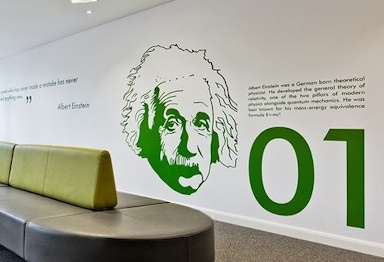 stem academy wall graphics