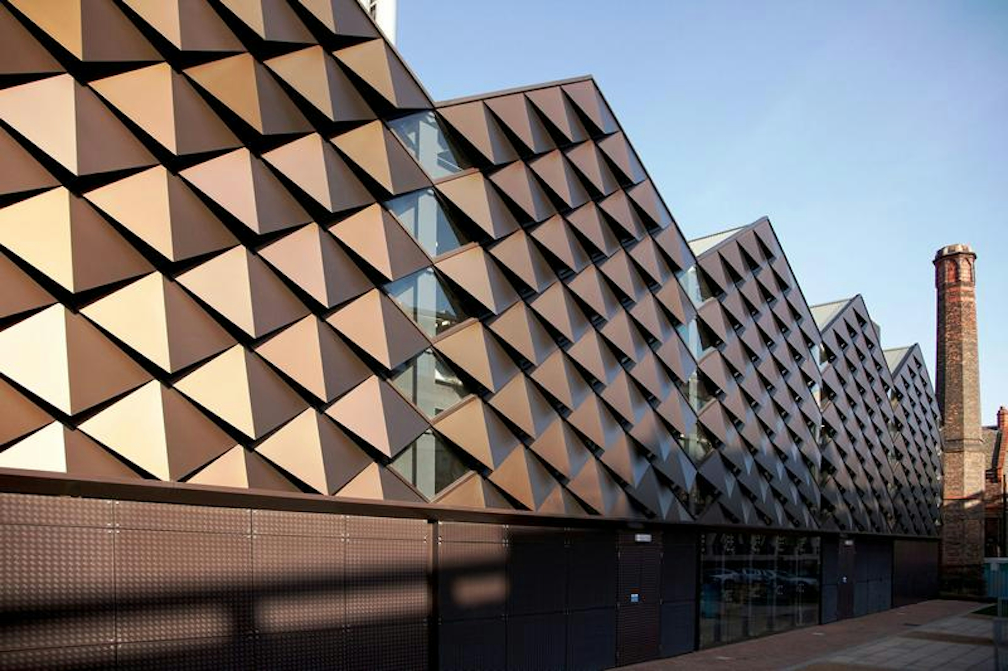 Anodised cladding at Liverpool University