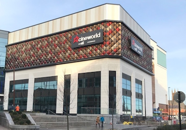 Anodised Cladding at Cineworld