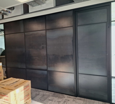 Corten cladding at Great Eversdean