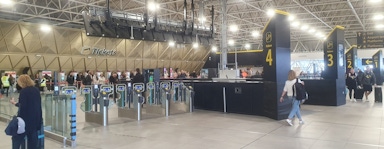 Gatwick perforated anodised cladding