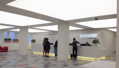 Selfridges ceiling light box