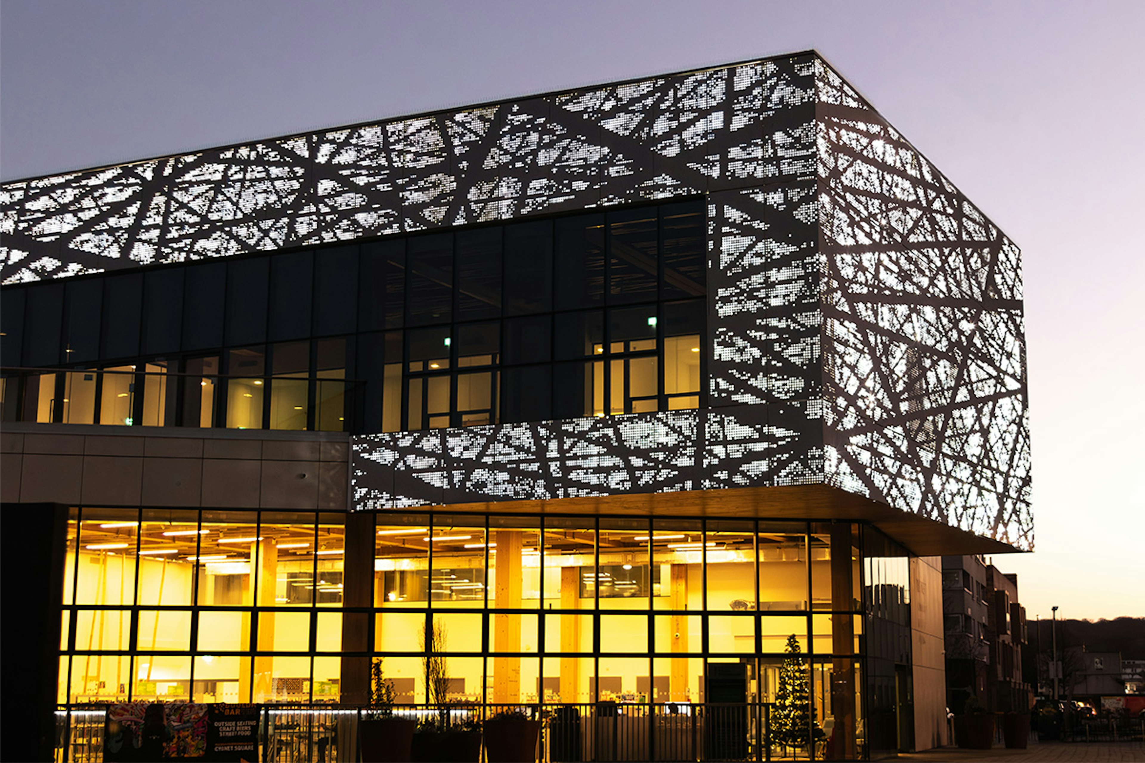 Perforated Cladding at Southmere Library