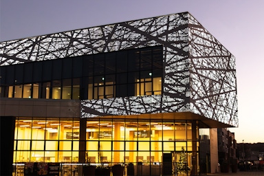 Perforated Cladding at Southmere Library