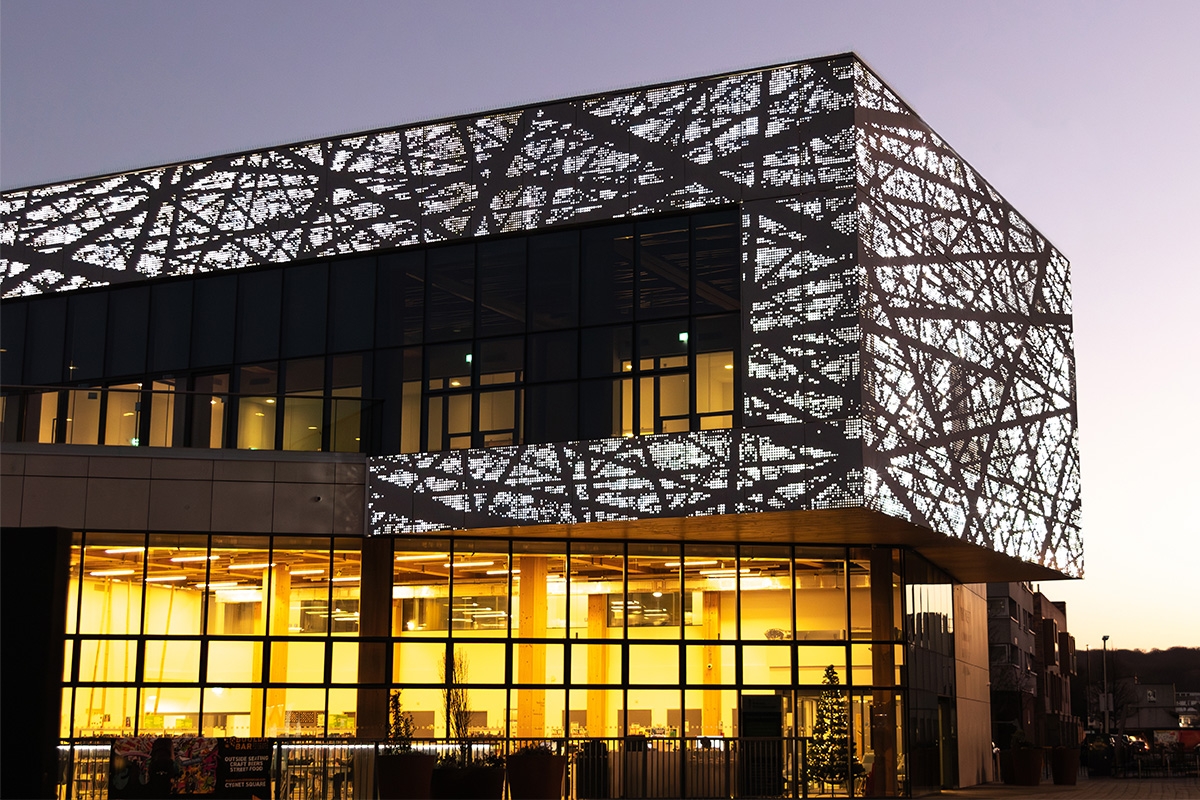 Perforated Cladding at Southmere Library