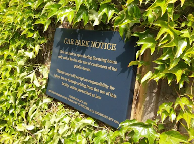 Car Park Regulatory Signage