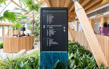 Essex business school bespoke signage