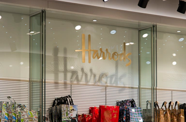 Harrods Flat Cut Signage