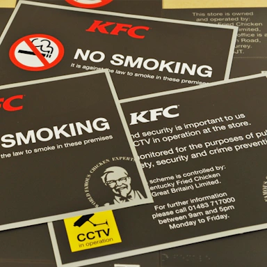 KFC Regulatory Signage
