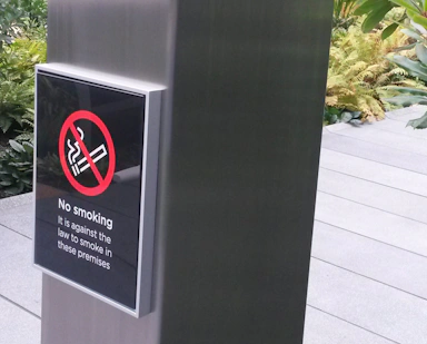 No Smoking Regulatory Signage