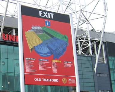 Old Trafford Informational Signage