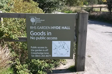 RHS Regulatory Signage