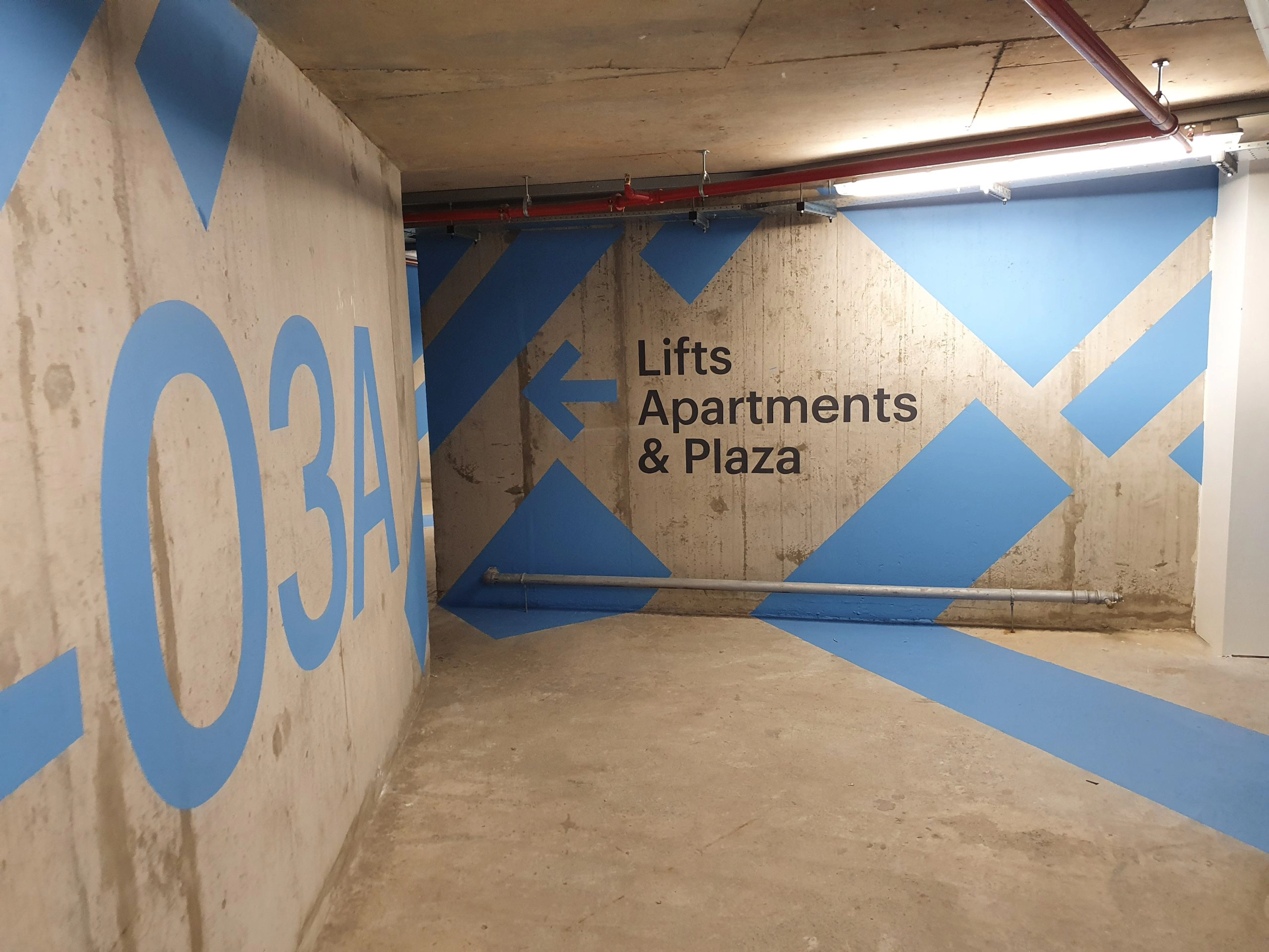St marks signage in car park