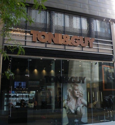 Toni&Guy Built Up Signage