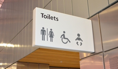 Toilet Projection Signage
