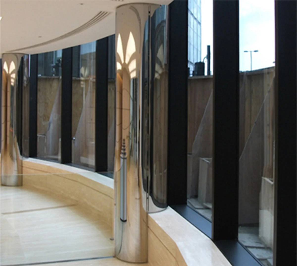 Mirror Polished Column Cladding